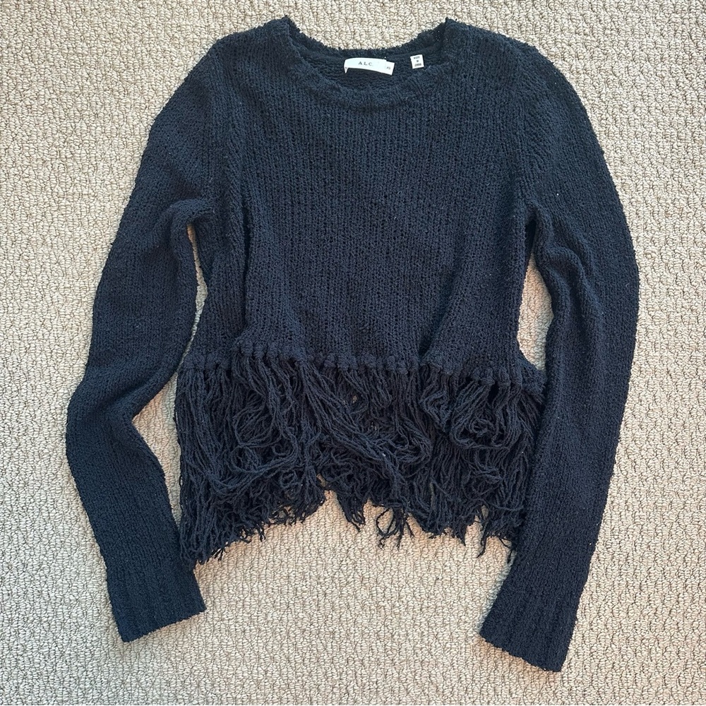 ALC Andreas fringe silk knit